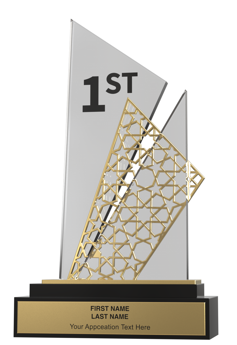 Crystal Metal Trophy